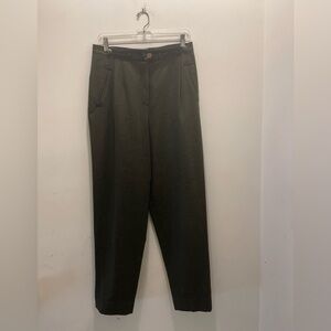 Geiger Pure Wool Straight Leg Embroidered Pants